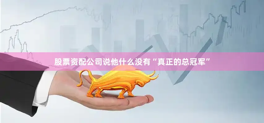 股票资配公司说他什么没有“真正的总冠军”