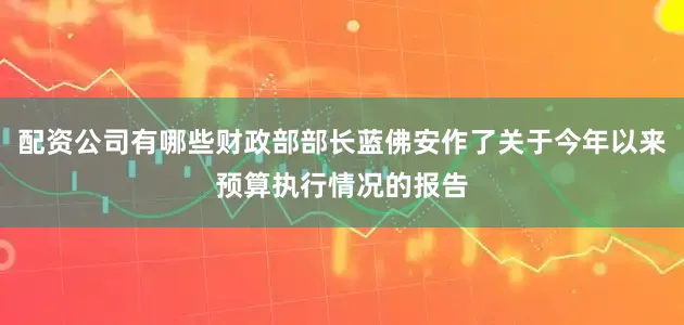 配资公司有哪些财政部部长蓝佛安作了关于今年以来预算执行情况的报告