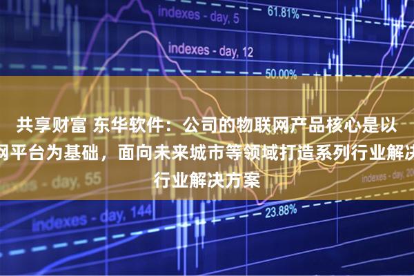 共享财富 东华软件：公司的物联网产品核心是以物联网平台为基础，面向未来城市等领域打造系列行业解决方案